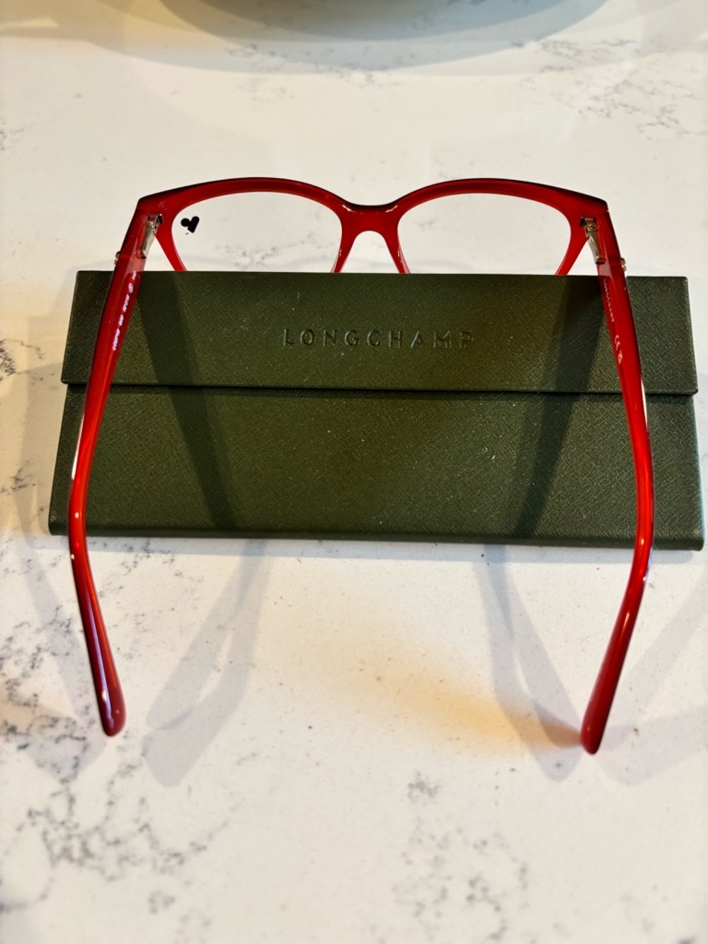 Brand New Longchamp Red Ladies Eyeglass Frames - Picture 3 of 7